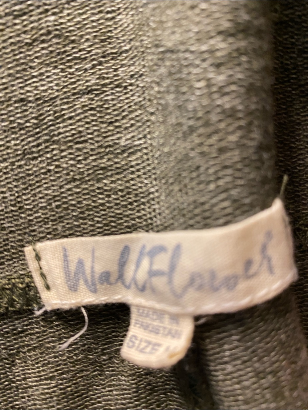 Wallflower Olive Green Knit overalls - Picture 4 of 4